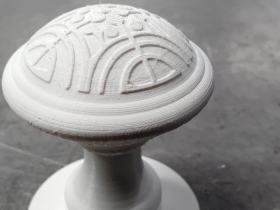 Nachkonstruktion und 3 D Druck des Türknauf